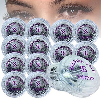 Cílios Postiços Tufo 14mm Sabrina Sato SS-1324 / SP3093 - Pcte c/ 12 unid