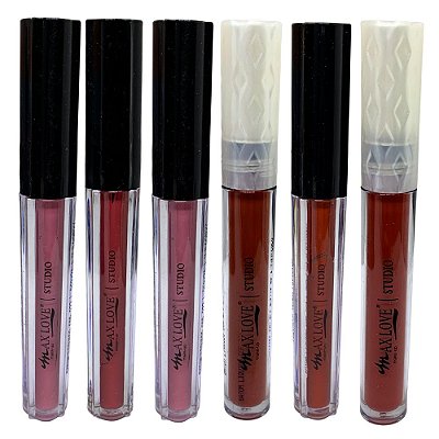 Batom Líquido Matte 48 Horas Cor 274 ao 279 Max Love - Kit c/ 06 unid