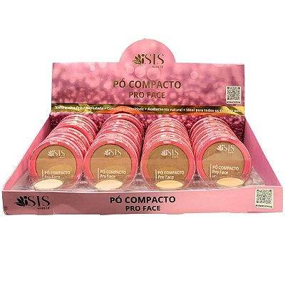 Pó Compacto Pro Face Box A Isis Make-up IS062 - Box c/ 24 unid