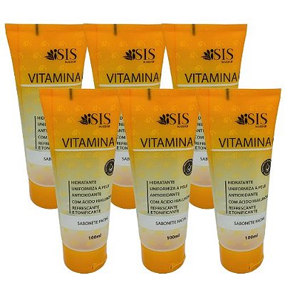 Sabonete Facial Vitamina C Isis Make-Up - Kit c/ 06 unid