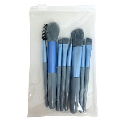 Kit com 08 Pincéis para Maquiagem