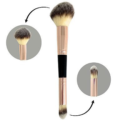 Pincel de Maquiagem Duplo Grande