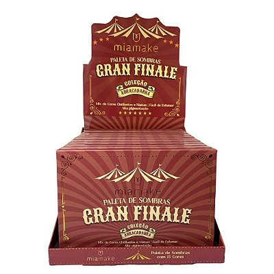 Paleta de Sombras Gran Finale 549 Mia Make - Box c/ 12 unid