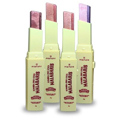 Sombra Duo Stick Malabaris 557 Mia Make - Kit c/ 04 unid