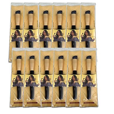 Pincel Kabuki Chanfrado Sabrina Sato SP040 - Pcte c/ 12 unid