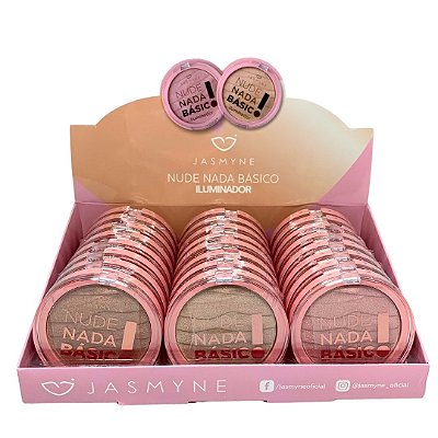 Iluminador Nude Nada Básico Jasmyne JS06095 - Box c/ 24 unid