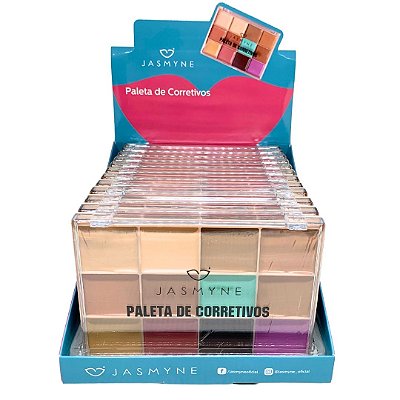 Paleta de Corretivos Jasmyne JS06116 - Box c/ 12 unid
