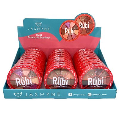 Paleta de Sombras Rubi Jasmyne JS06121 - Box c/ 24 unid