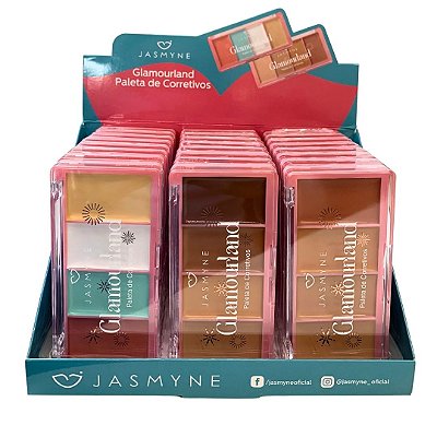 Paleta de Corretivos Glamourland Jasmyne JS06126 - Box c/ 24 unid