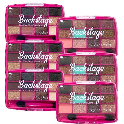 Paleta de Sombras Backstage Cor A e B Jasmyne JS0705 - Kit c/ 06 unid