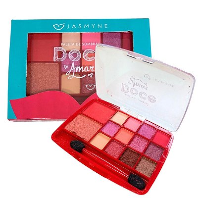 Paleta de Sombras Doce Amor Cor A e B Jasmyne JS0802