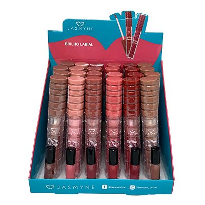 Brilho Labial Jasmyne JS18030 - Box c/ 24 unid