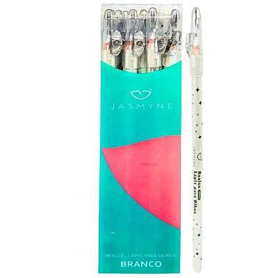Lápis de Olho Branco Realce com Apontador Jasmyne JS20002-W - Box c/ 24 unid