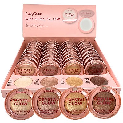 Iluminador Baked Crystal Glow G2 Ruby Rose HB-M700 - Box c/ 36 unid