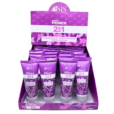 Primer Perfect 2 em 1 Isis Make-up IS017 - Box c/ 24 unid