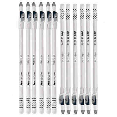 Lápis de Olho Branco com Apontador Mia Make 318 - Pcte c/ 12 unid