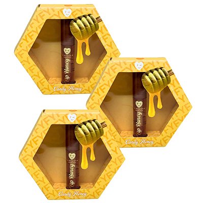 Gloss Labial Candy Honey Forever You FY004 - Kit c/ 03 unid