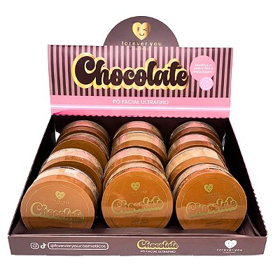 Pó Facial Ultrafino Chocolate Forever You FY019 - Box c/ 12 unid