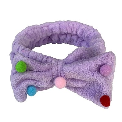 Faixa de Cabelo para Maquiagem e Limpeza Facial Mini Bolinha