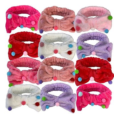 Faixa de Cabelo para Maquiagem e Limpeza Facial Mini Bolinha - Pcte c/ 12 unid
