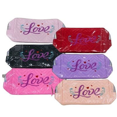 Necessaire Estampada Love - Kit c/ 06 unid