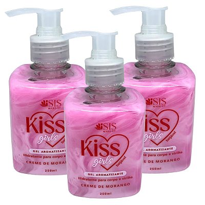 Gel Aromatizante Kiss Girls Isis Make-up IS1069 - Kit c/ 03 unid