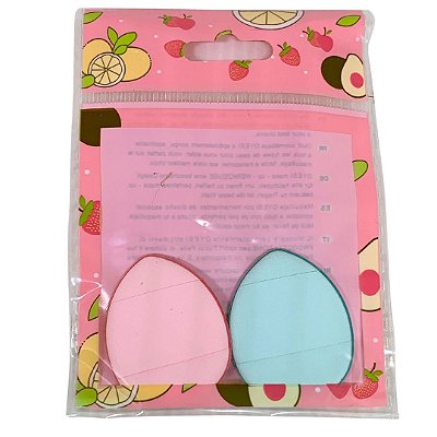 Kit com 02 Mini Esponja para Pó