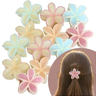 Presilha para Cabelo Flor Pequena - Pcte c/ 12 unid