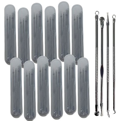 Kit com 04 Extrator para Remoção de Cravos - Pcte c/ 12 unid
