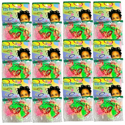 Elástico de Silicone para Cabelo W120-6 - Pcte c/ 12 unid