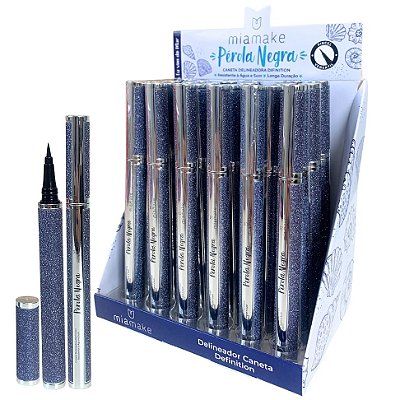 Caneta Delineadora Pérola Negra Mia Make 474 - Box c/ 24 unid