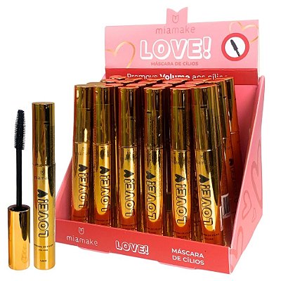 Máscara de Cílios Love! Volume Mia Make 365 - Box c/ 24 unid
