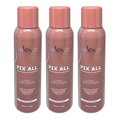 Fixador de Maquiagem Fix All Alleva AL5002 - Kit c/ 03 unid