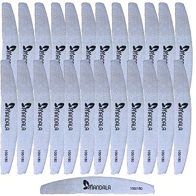 Lixa para Unha 100/180 Mandala MM4086 - Pcte c/ 25 unid