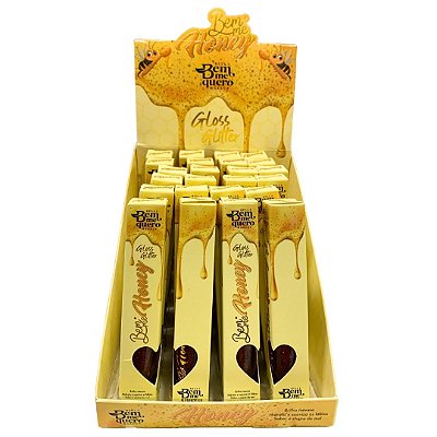 Gloss Mel Glitter Bem Me Honey Bem Me Quero - Box c/ 24 unid