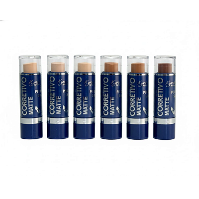 Corretivo Bastão Matte Perfect Skin 3g Kyráv 754 - Kit c/ 06 unid