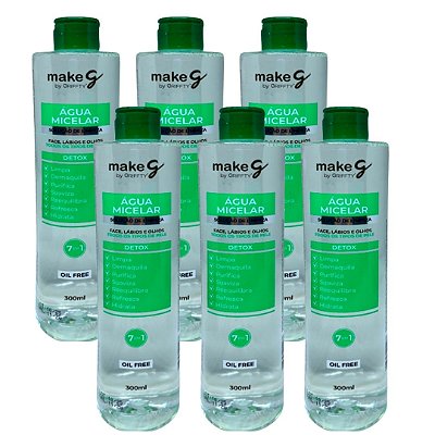 Água Micelar Detox 7 em 01 Oil Free Griffty - Kit c/ 06 unid