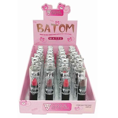 Batom Bastão Matte Toque Special TS01040 - Box c/ 24 unid