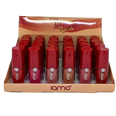 Batom Líquido Matte Iamo YS43439 - Box c/ 24 unid