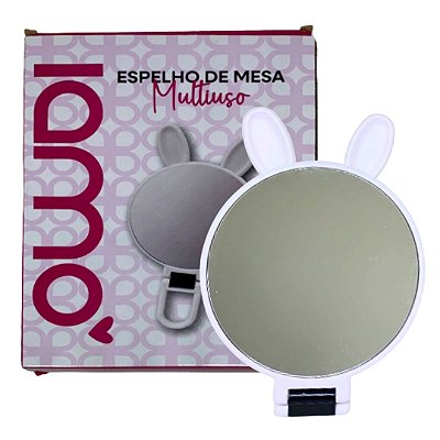 Espelho de Mesa Articulável Redondo com Orelhinhas Iamo YS43576
