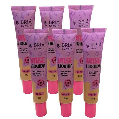 Base Líquida Box C Briá Beauty BB0070 - Kit c/ 06 unid