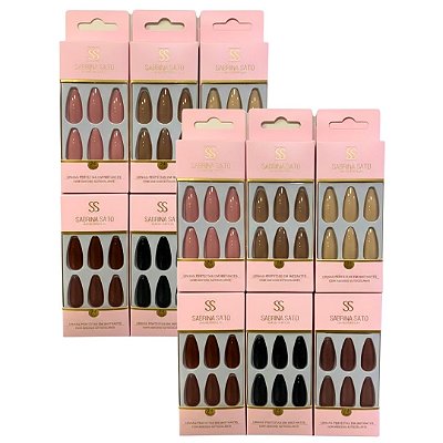 Unha Postiça Autocolante Sabrina Sato SP1467 - Pcte c/ 12 unid