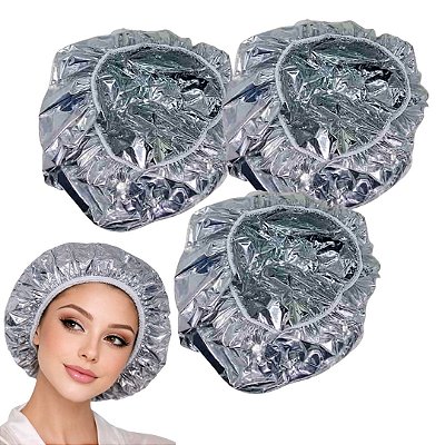 Touca Metalizada para Cabelos Maxximo 100-MX - Kit c/ 03 unid