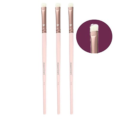 Pincel Profissional para Sombra Linha BFF Macrilan F10 - Kit c/ 03 unid