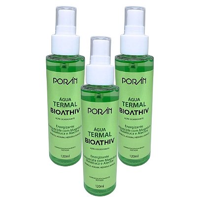 Poran - Água Termal Bioathiv Ação Desodorante Porán PR110 - Kit c/ 03 unid