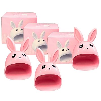 Mini Cabine de LED para Secagem de Unhas Coelho ANJ-11 MN7126-2 - Kit c/ 03 unid