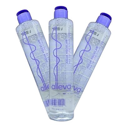 Água Micelar Multifuncional 10 em 1 Alleva AL0006 - Kit c/ 03 unid