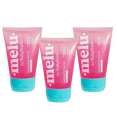 Sabonete Facial Tutti Frutti Melu Ruby Rose RR-4401-3 - Kit c/ 03 unid