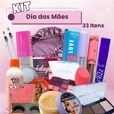 Kit Revenda Maquiagem Dia Das MÃes - 33 Itens