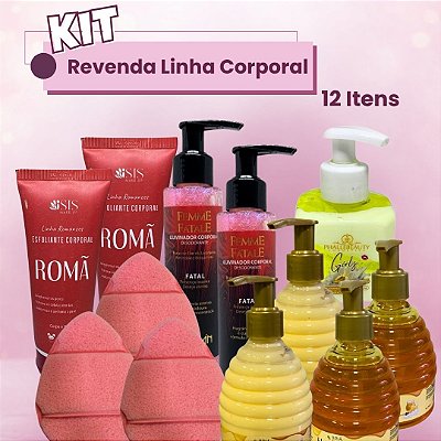Kit Revenda Linha Corporal - 12 Itens